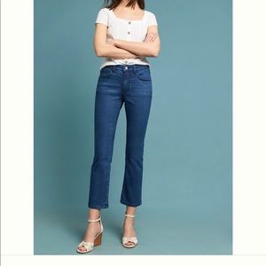 Anthropologie High Rise Cropped Bootcut Jean
